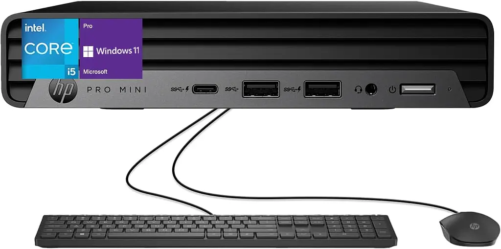 Комп'ютер персональний неттоп HP Pro 400-G9 Mini Intel i3-13100T 8GB F512GB UMA WiFi кл+м 3р Win11P - фото 2