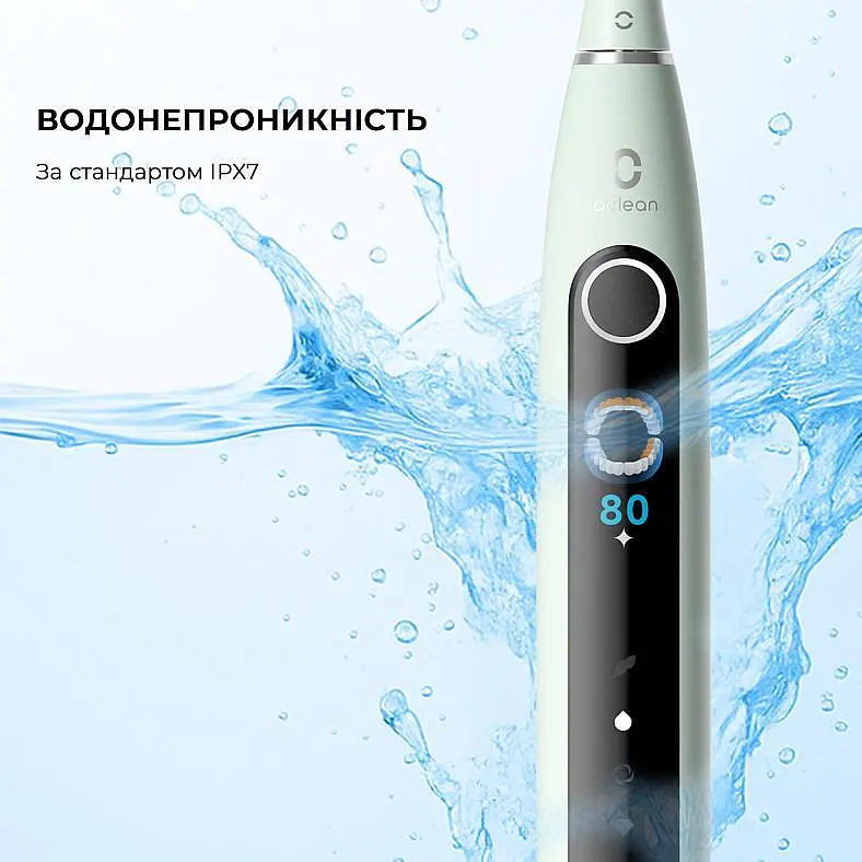 Электрическая зубная щетка Oclean X Pro 20 Set Electric Toothbrush Green - фото 5