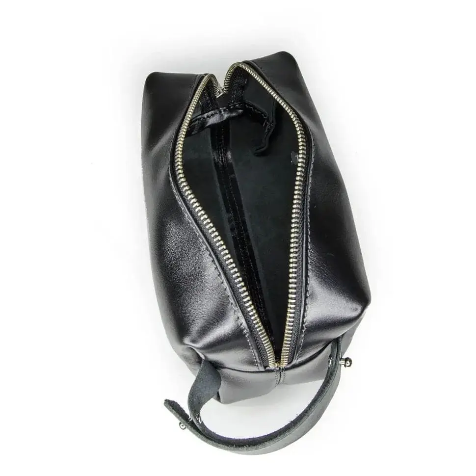 Чоловіча косметичка несесер шкіряна GRANDE PELLE 16х8х8 см acs0032158 - фото 3