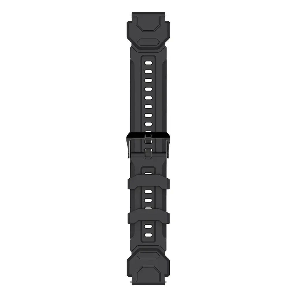 Силіконовий ремінець для Смарт-годинника Kospet Tank M1, M1 Pro Black (19590) - фото 3