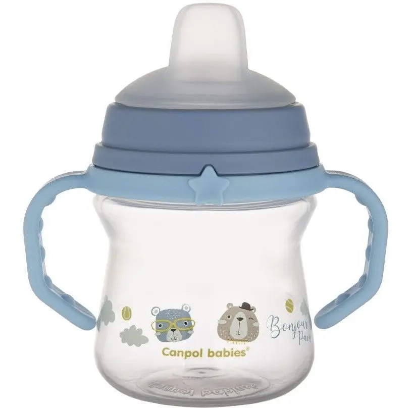 Кружка тренувальна Canpol babies First Cup Bonjour Paris 150 мл синій - фото 4
