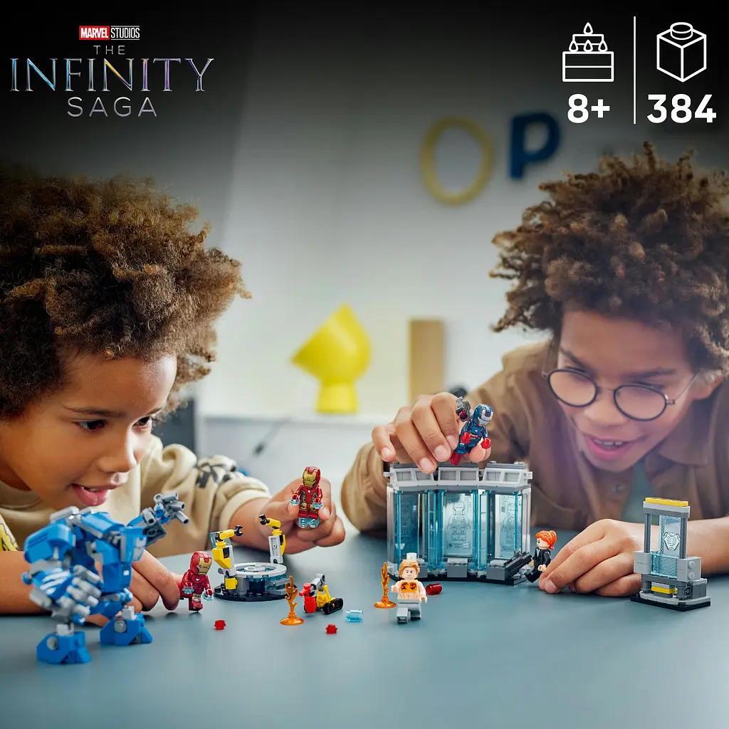 Конструктор LEGO Marvel Super Heroes Лаборатория Железного Человека зал доспехов 384 детали (76315) - фото 10