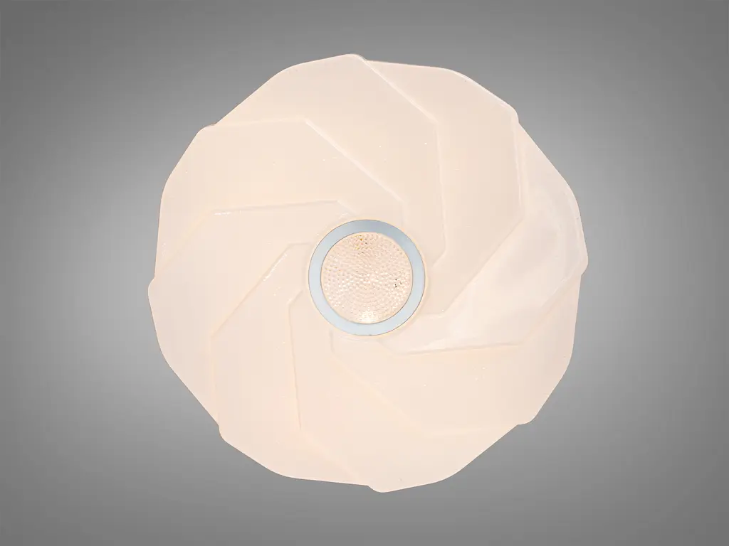 LED люстра Romin 34 Вт белая хром до 6 м² без пульта - фото 4