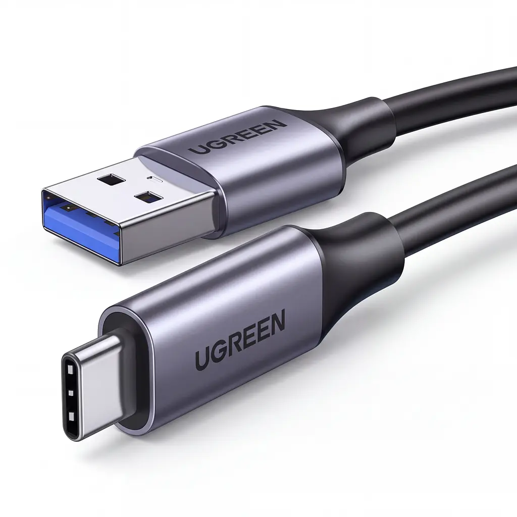 Кабель UGREEN US187 USB-A - USB-C USB 3.0 3 А 1 м темно-сірий (30533)