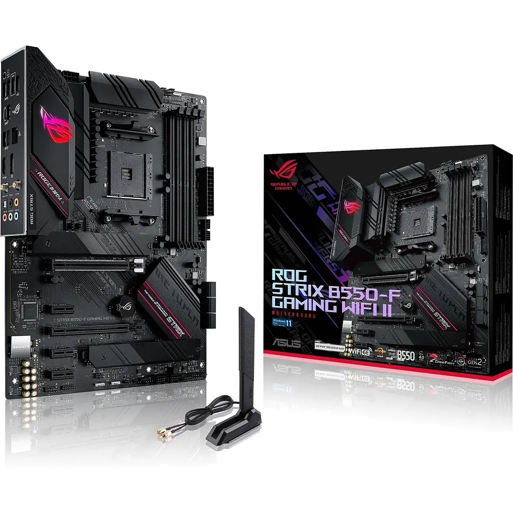 Материнська плата Asus Strix B550-F Gaming WIFI II sAM4 B550 4xDDR4 M.2 HDMI DP WiFi BT ATX - фото 9