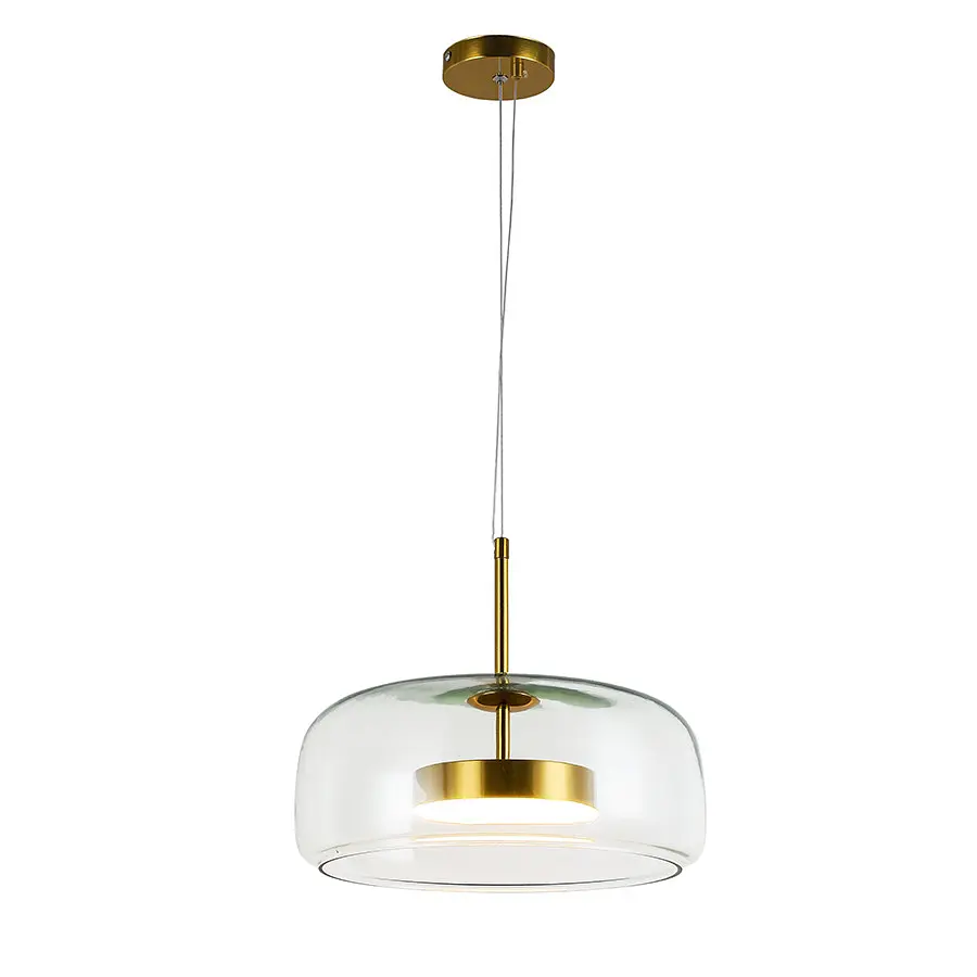 Світильник підвісний LED Levistella 909XL158-1 led (330) AB+CL, 9W, бронза, прозорий, для вітальні - фото 2