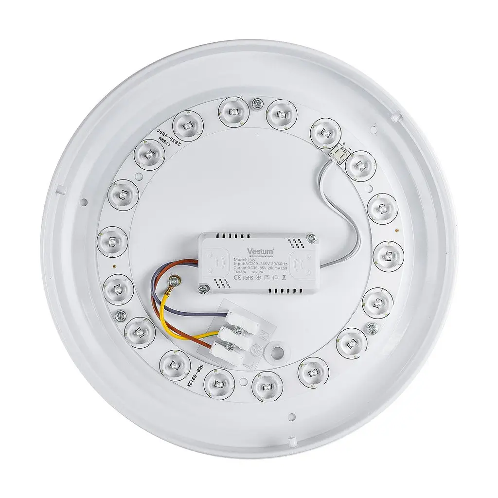 Стельовий світильник Simple матовий 16W 255 x 45 мм 6500К - фото 4