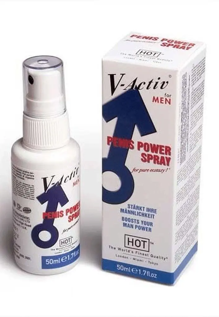 Пролонгуючий спрей Hot V-Activ Penis Power, 50 мл - фото 3