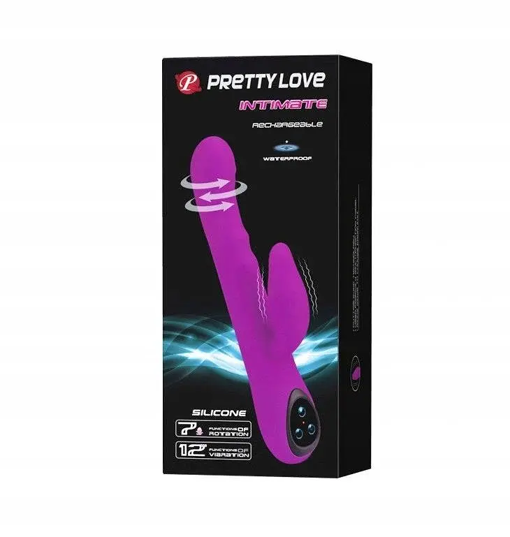 Вібратор-кролик Pretty Love Intimate, 25 см (фіолетовий) - фото 8
