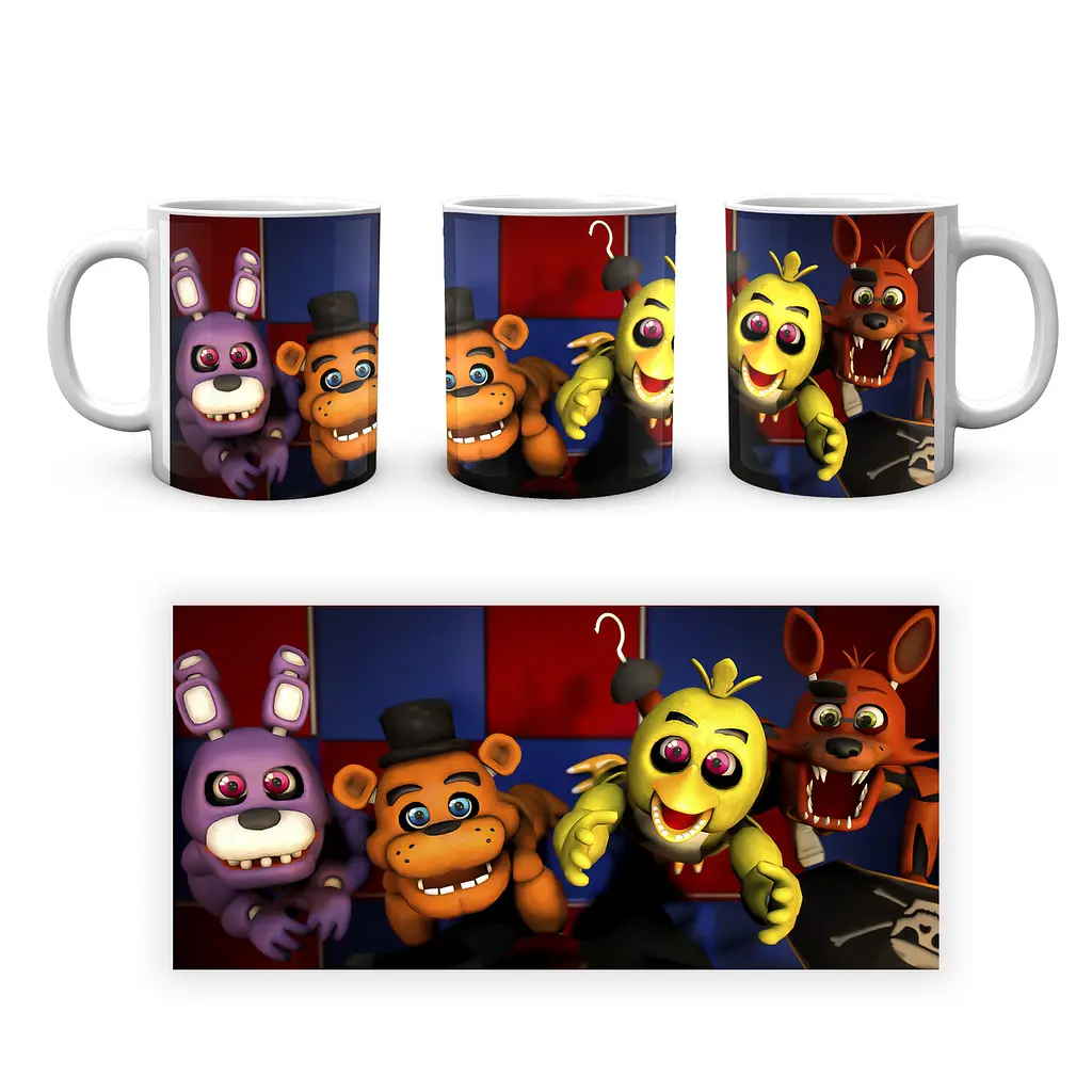 Кружка GeekLand Five Nights At Freddys П'ять ночей з Фредді Четверо аніматроніків FN.02.388 - фото 4