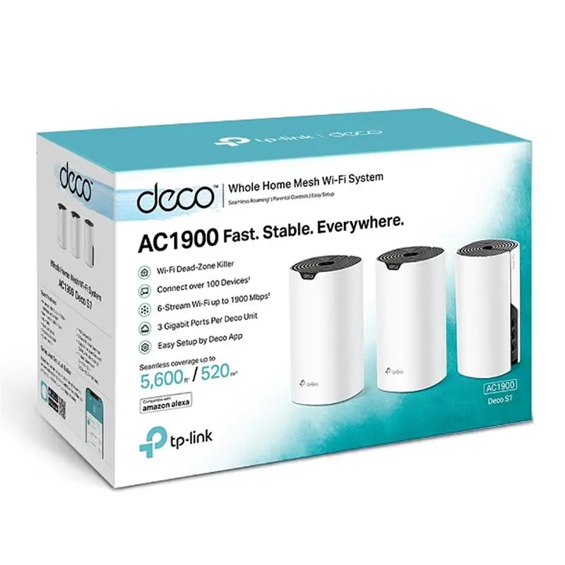 Комплект из трех Mesh Wi-Fi маршрутизаторов TP-Link Deco S7(3-pack) - фото 5