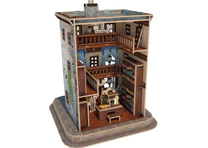 Пазл 4D Puzz 3D Магазин волшебных палочек Оливандер Гарри Поттер Ollivander Wand Shop Set 3D puzzle 66 эл. (4dpuz004) - фото 6