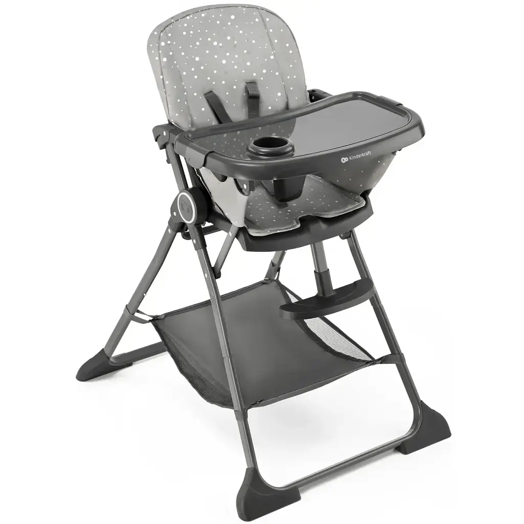 Стільчик для годування Kinderkraft Foldee Spotty Grey (KHFOLD00GRY000N) - фото 2