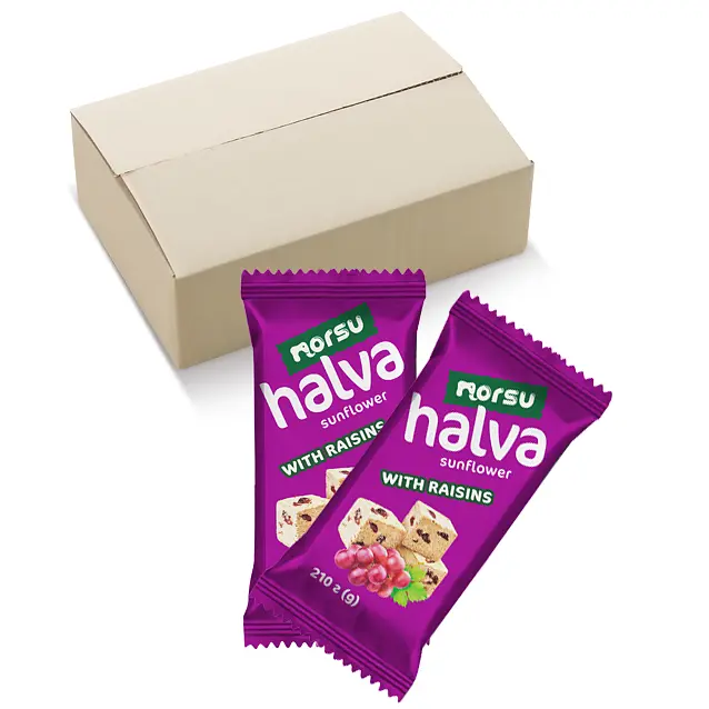Халва подсолнечная Norsu с изюмом 210 г - фото 2