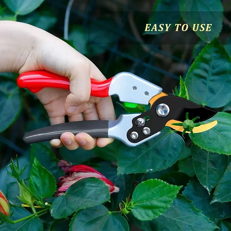 Профессиональный садовый секатор JRF-0103 для обрезки деревьев, кустов, роз - фото 3