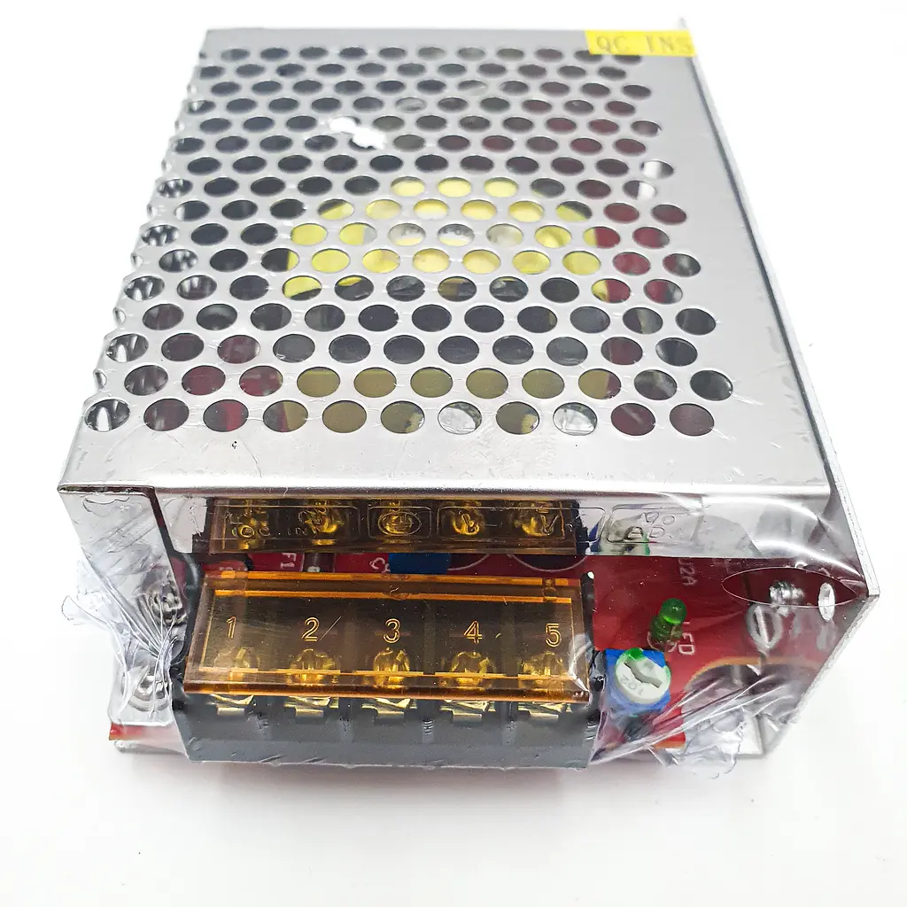 Блок живлення перфорований трансформатор адаптер 12В 120Вт 12V 10A Power Supply 120W метал - фото 3
