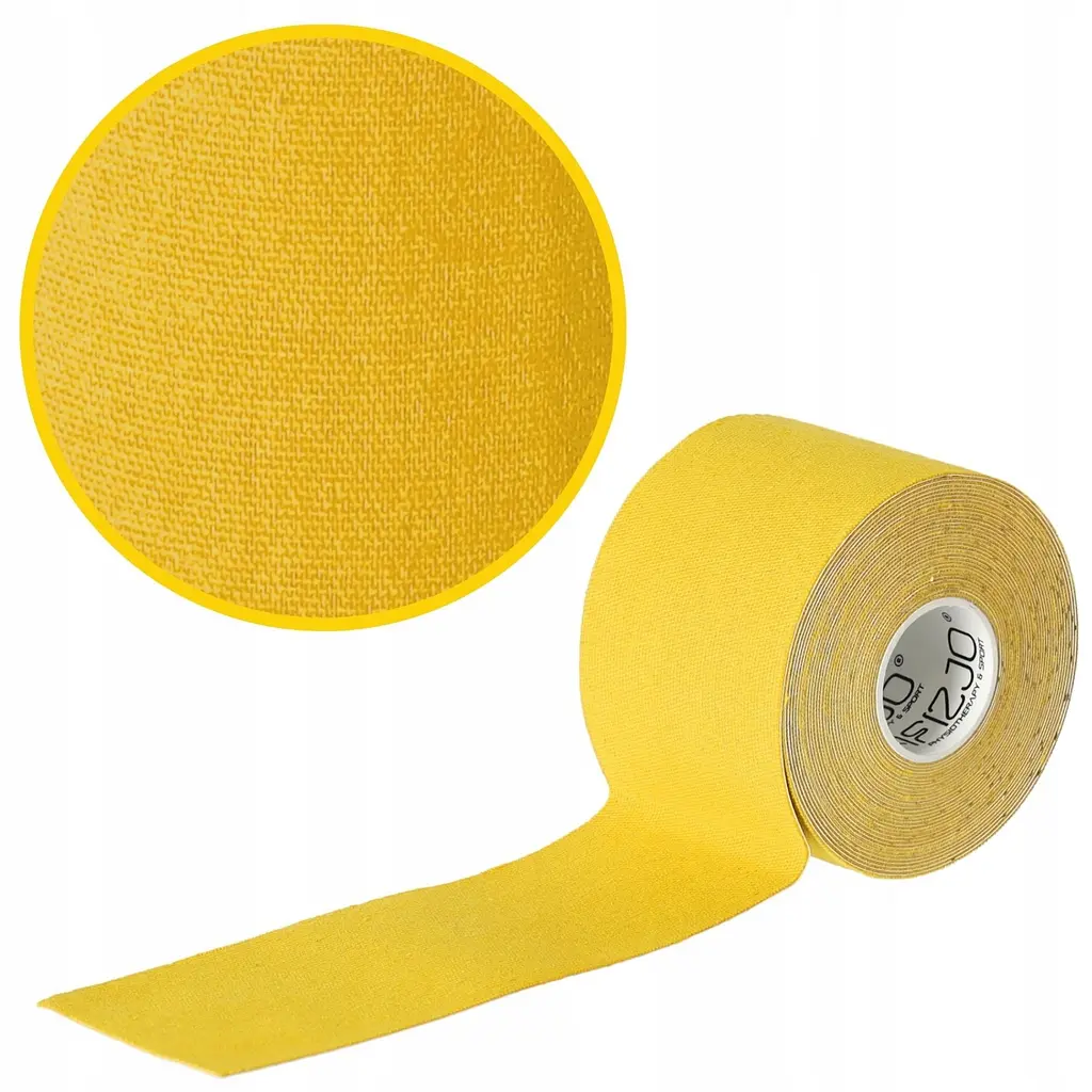 Стрічка кінезіологічна (кінезіо тейп) 4FIZJO 5 см x 5 м 4FJ0542 Yellow (P-5907739318824) - фото 2
