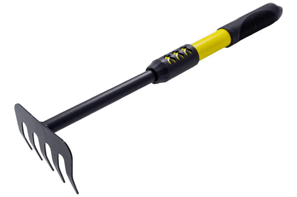 Граблі штирьові прямі MasterTool 430 x 95 мм гумова ручка - фото 2