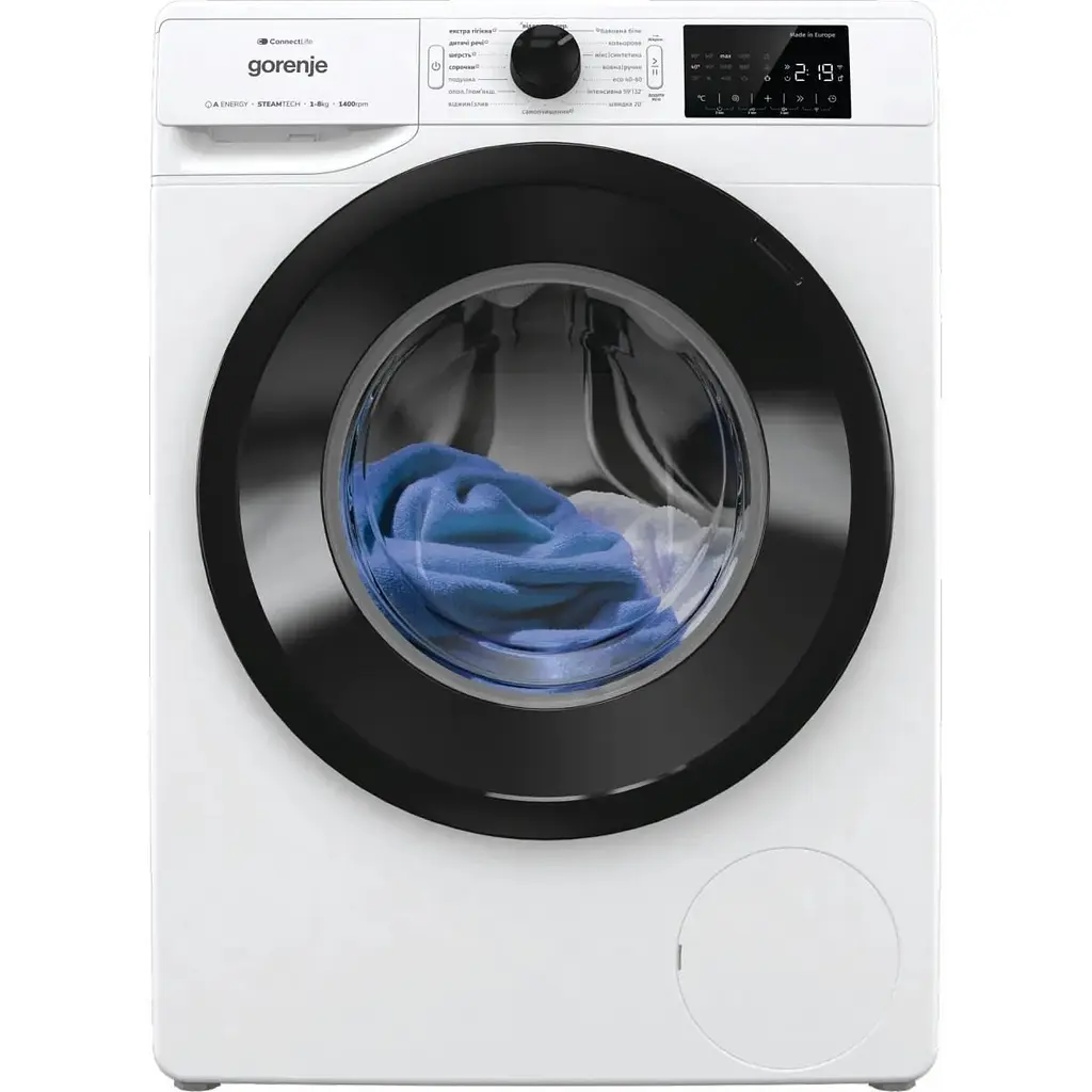 Пральна машина повногабаритна Gorenje WPNEI84A1SWIFI/UA