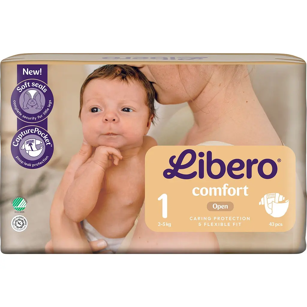 Підгузки Libero Comfort 1 (2-5 кг) 43 шт. - фото 2