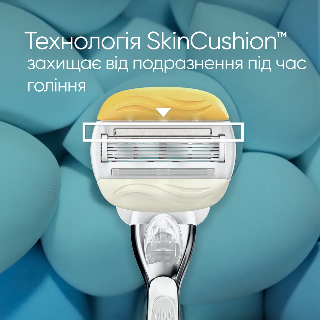 Уцінка. Змінні картриджі для гоління Gillette Venus Comfortglide Skin Cushion Coconut жіночі 3 шт.  - фото 6
