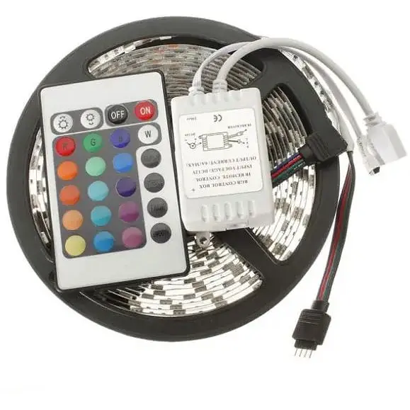 Светодиодная RGB-лента Venom SMD 6060, 5 м 12 V IP20 RGB (VST-6060120600-RGB) с пультом и блоком питания - фото 2