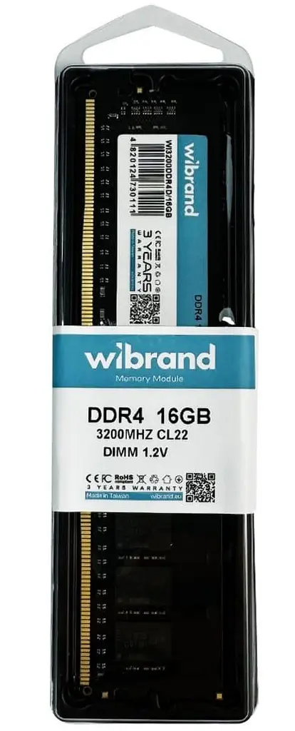 Модуль пам'яті Wibrand DDR4 16GB 3200MHz CL22 (WI3200DDR4D/16GB) - фото 3