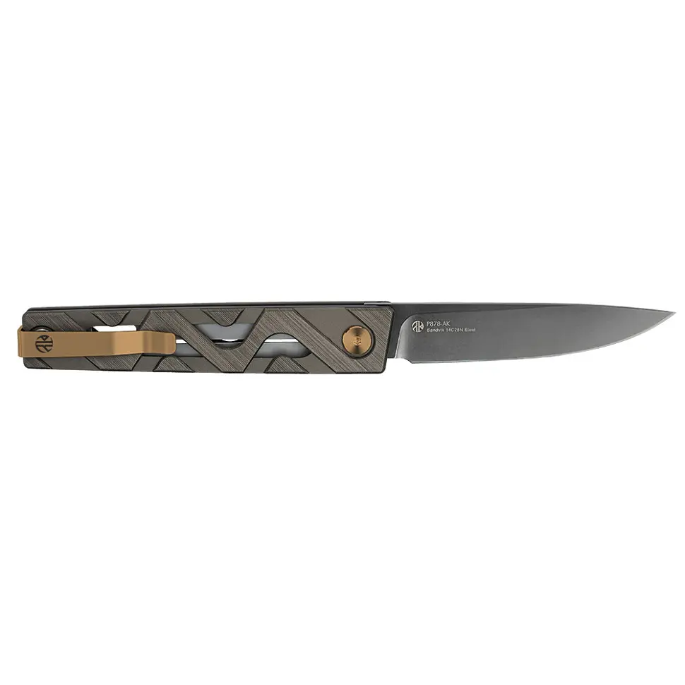 Ніж складаний туристичний Ruike P878-AK, (8.7 см) 14C28N / 6063Aluminum сірий - фото 3