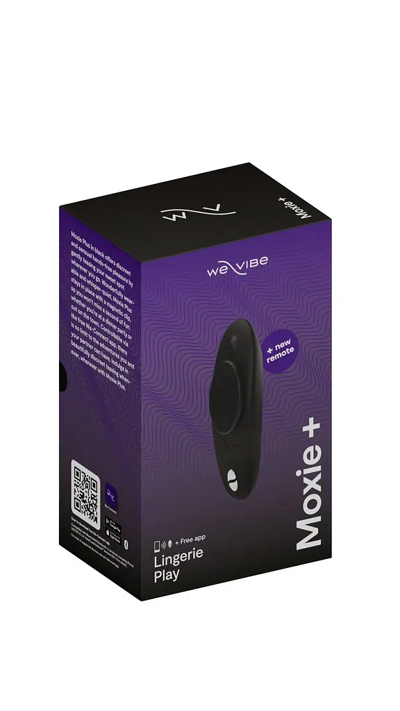 Смарт-вібратор у трусики We-Vibe Moxie+ Satin Black, оновлений пульт ДК - фото 3