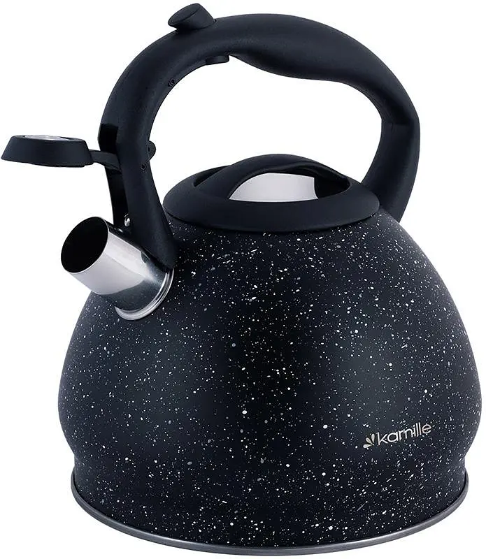 Чайник Whistling Kettle Marble 2.7л зі свистком Kamille Ø19.5х24 см kuh0011107 - фото 2