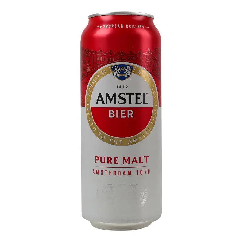 Пиво Amstel светлое 5% 0.5 л ж/б - фото 2