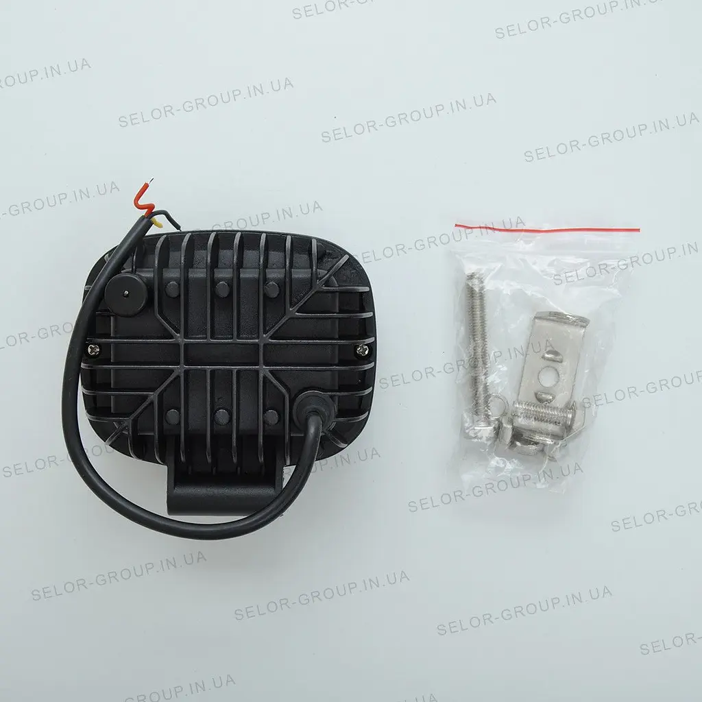 Додаткова LED фара Лінзована з ДХО 120х100х60 мм 45W 5W x 3 - фото 2