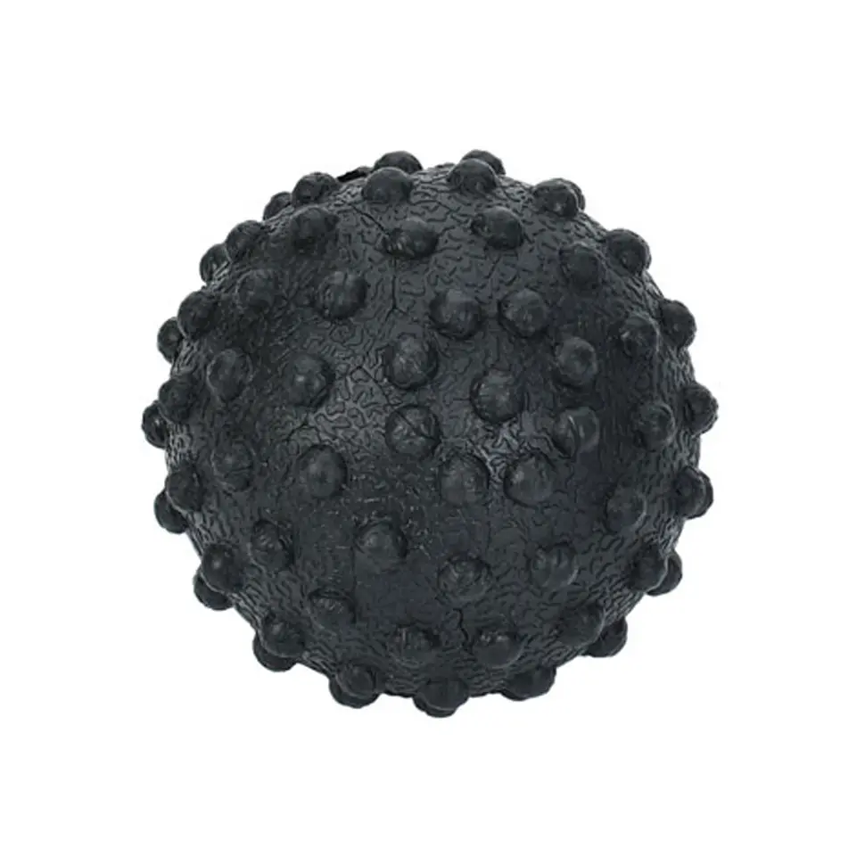 М'яч масажний для йоги/фітнесу MS 4191Black текстурний, TPR, 5 см, 65 грам