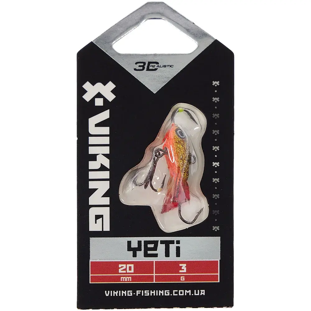 Балансир Viking Fishing Yeti Ice Jig 20mm 3.0g #10 Golden Dark - фото 2