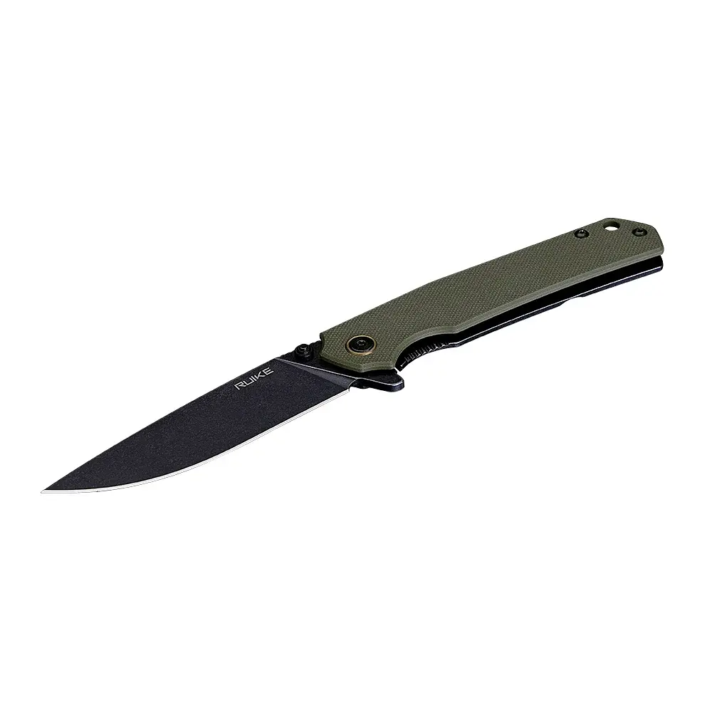 Нож складной туристический Ruike P801-G 14C28N G10 86 мм зеленый - фото 4