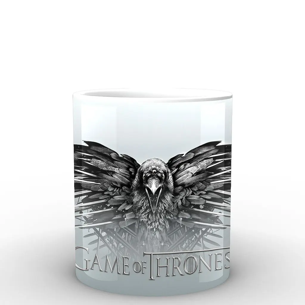 Кухоль GeekLand Game of Thrones ворон з лого GT.02.034.378 330 мл білий - фото 3