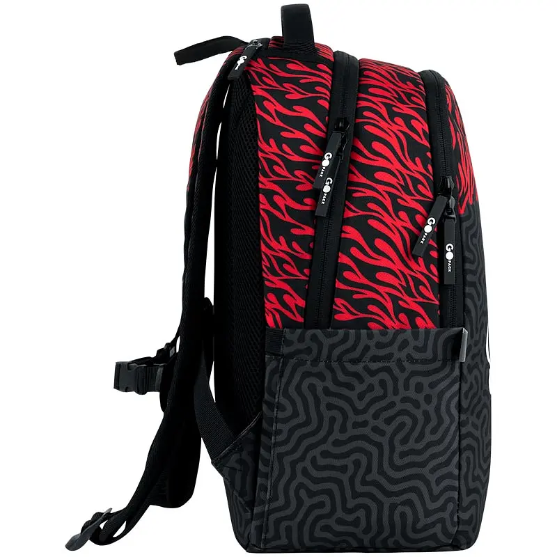 Рюкзак GoPack Teens 135M-4 Чорно-червоний (GO26-135M-4) - фото 4
