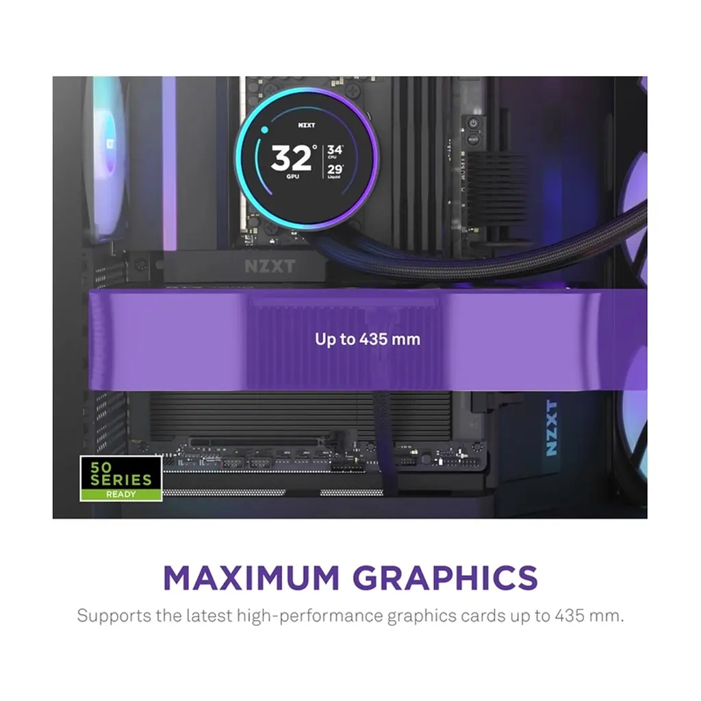 Корпус для ПК NZXT H9 Flow RGB Dual-Chamber All Black (CM-H92FB-R1) - фото 5