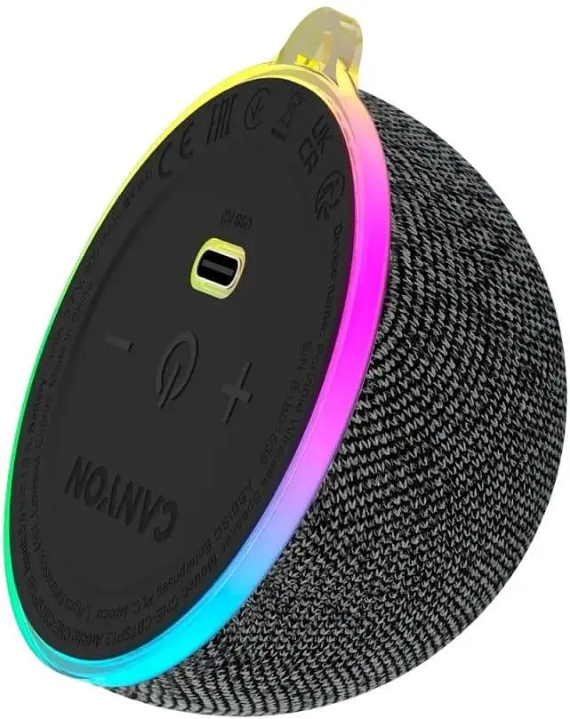 Портативна акустика Canyon Magnetic BT speaker OnMove 13 5W Black (CNE-CBTSP13B) - фото 3