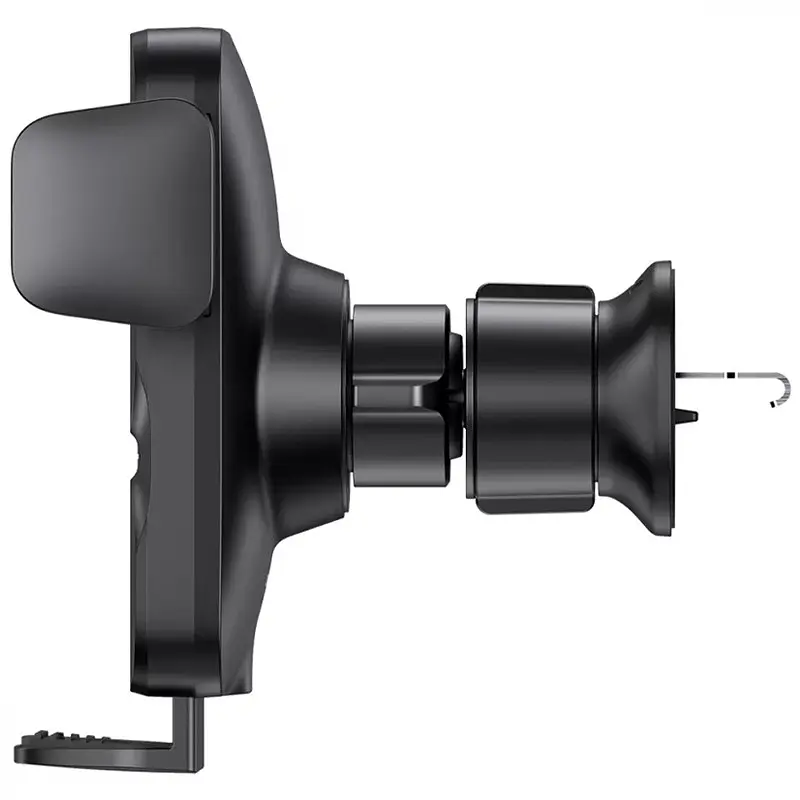 Автотримач із БЗУ Wisdom Auto Alignment (QI 15W) (Air Outlet base) (CGZX000001) Black Baseus teh0029293 - фото 4