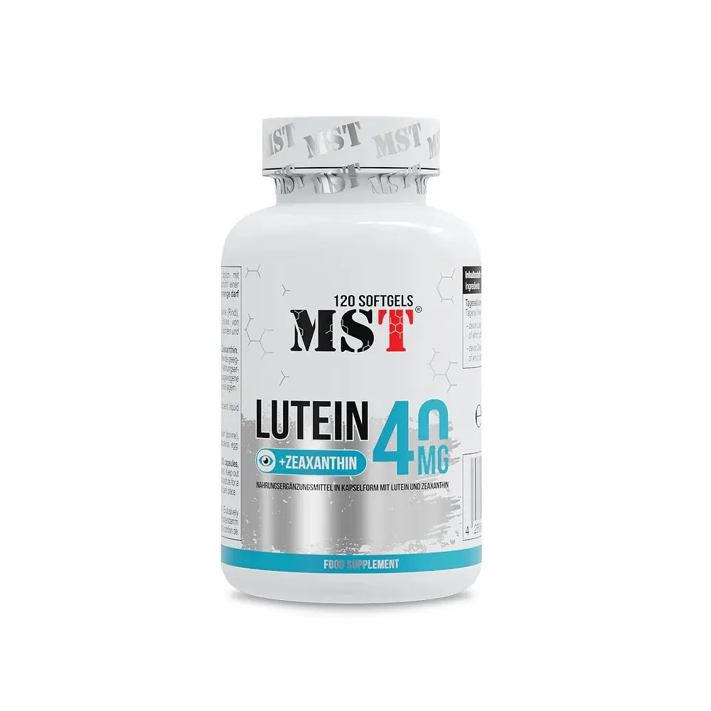 Лютеїн Lutein 40 mg, 120 капсул з екстракту квіток чорнобривця MST Nutrition vit0004279