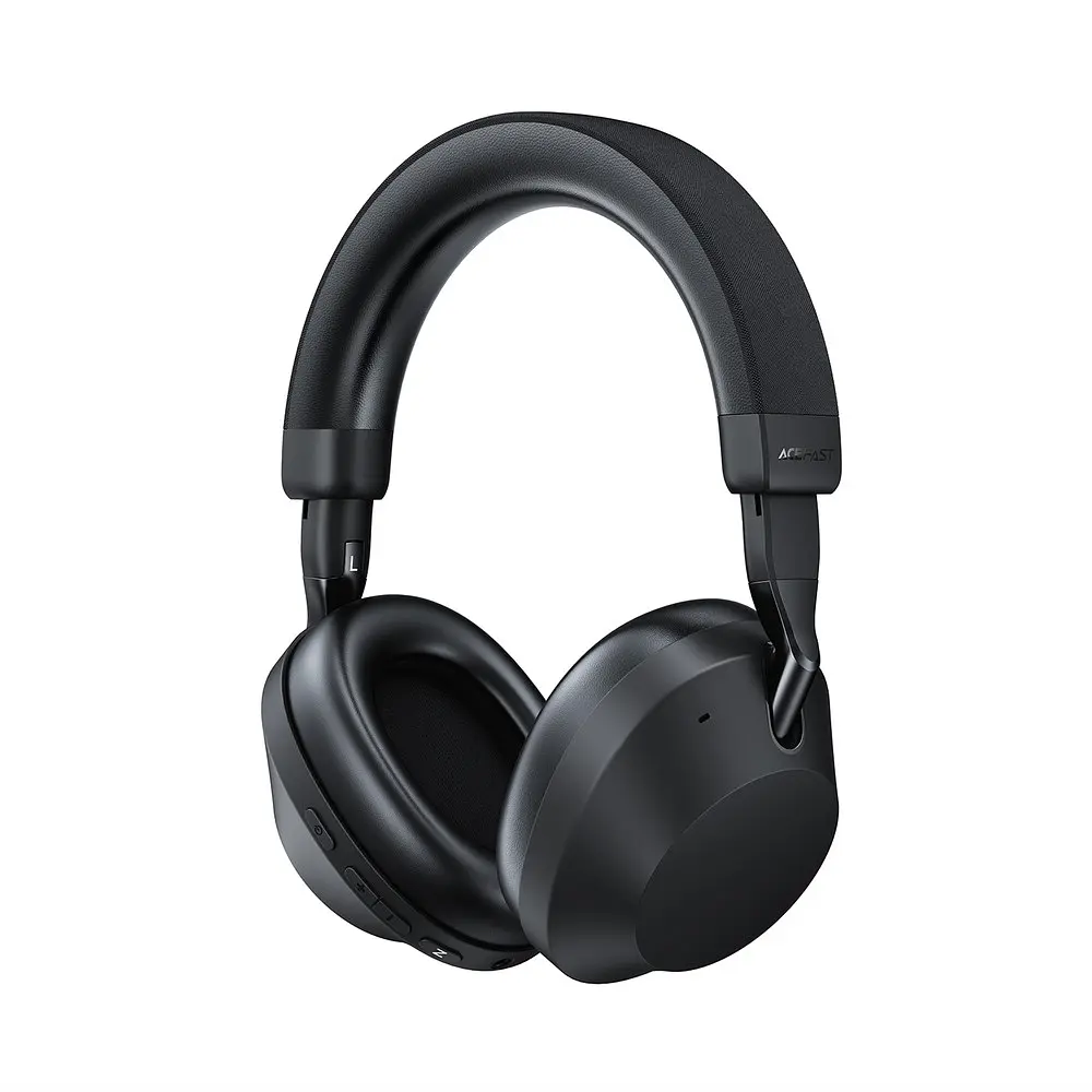 Бездротові накладні навушники ACEFAST H14 hybrid ANC wireless headset Чорний - фото 3
