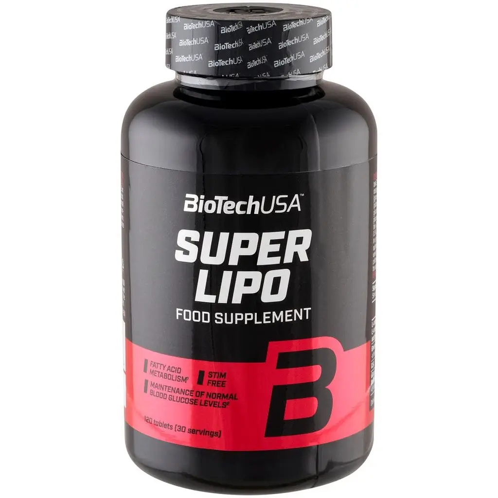 Жироспалювач BiotechUSA Super Lipo 120 таблеток - фото 2
