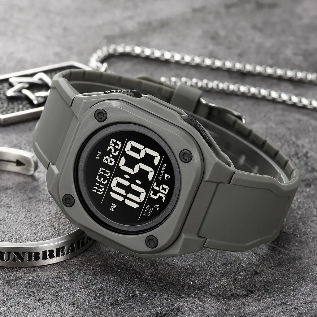 Чоловічий наручний годинник 2160GY Grey Skmei acs0030214 - фото 4