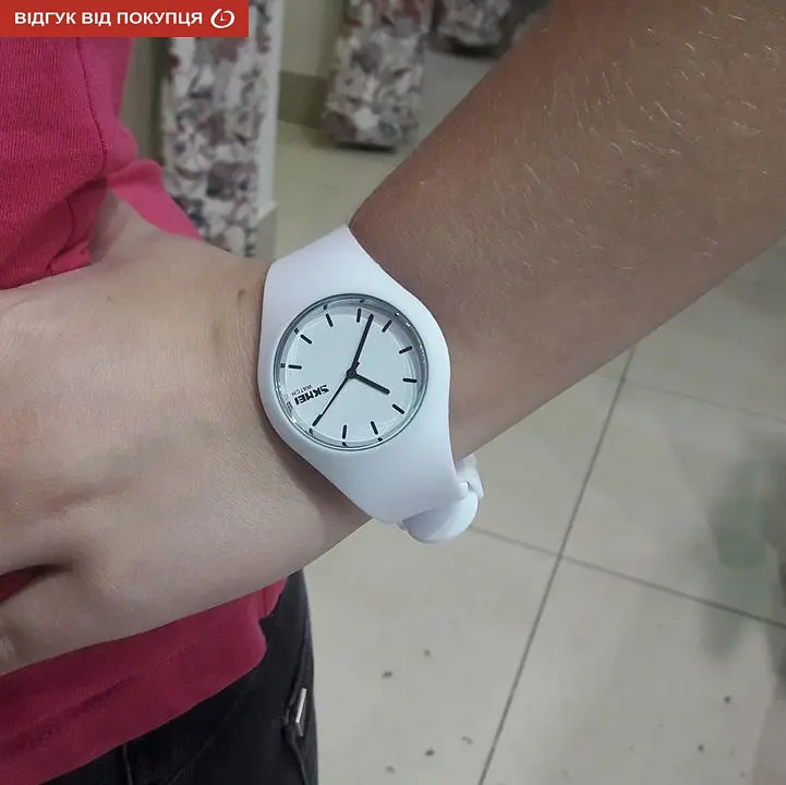 Годинник Skmei Rubber White 9068C - фото 12