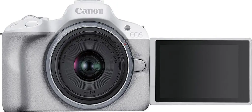 Бездзеркальний фотоапарат Canon EOS R50 Kit RF-S 18-45mm f4.5-6.3 IS STM White (5812C013) [88977] - фото 5