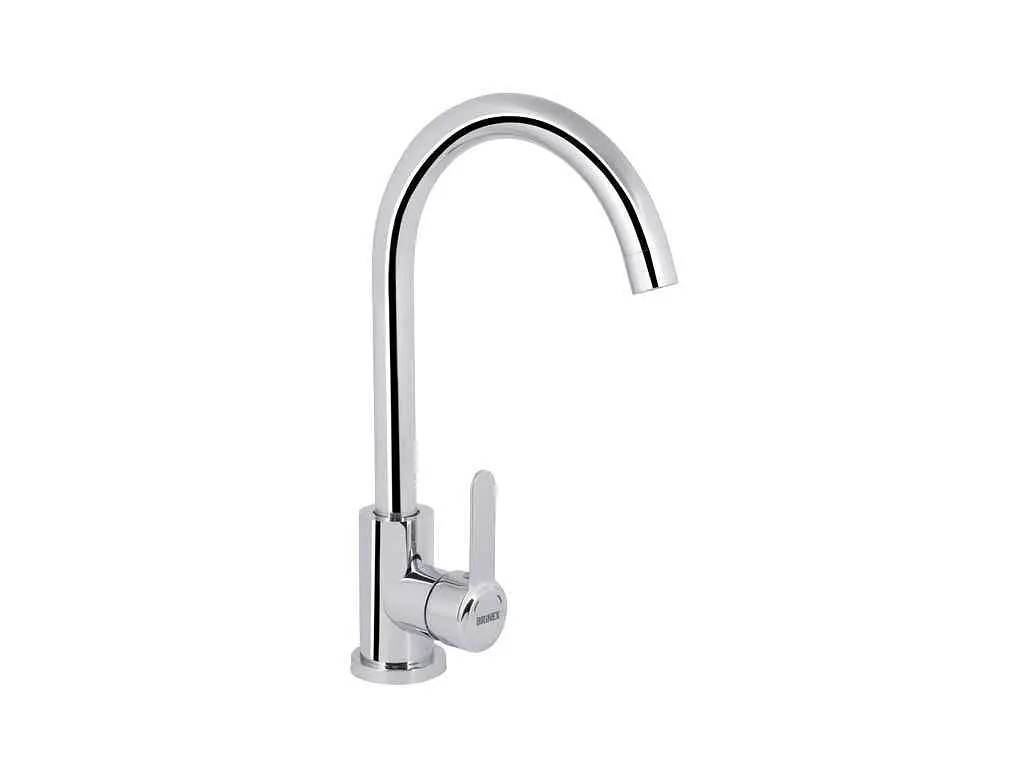Змішувач Brinex на мийку хром Pure 015F (k35) BRIPUR015FCRM