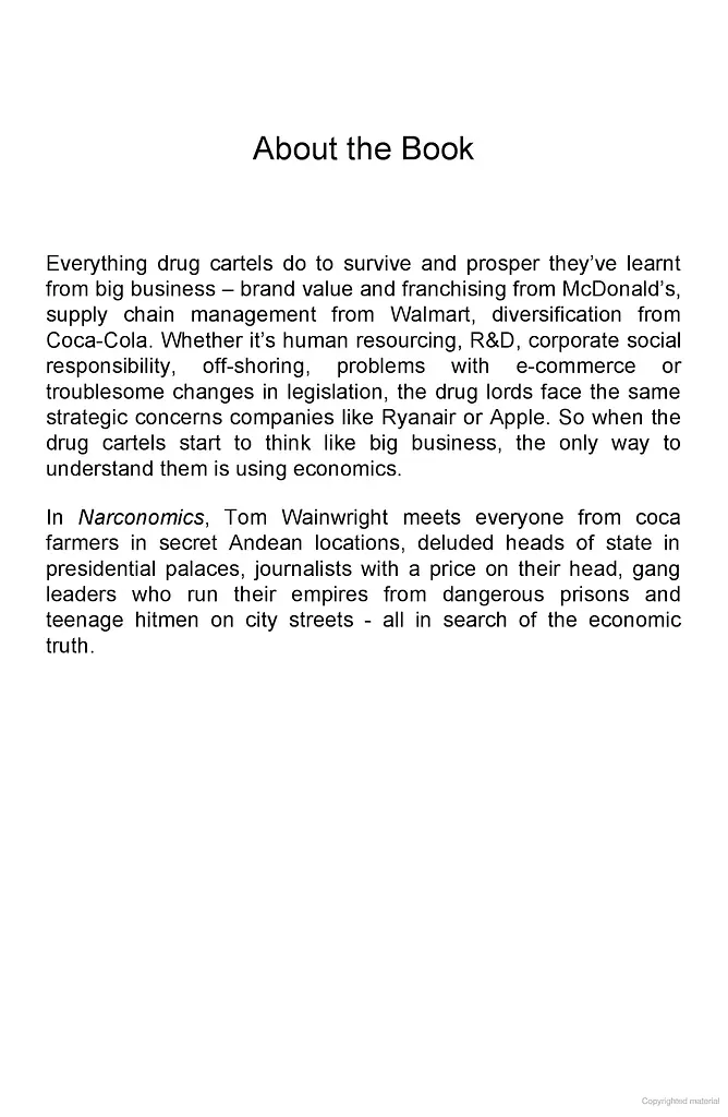 Narconomics: How to Run a Drug Cartel - фото 5
