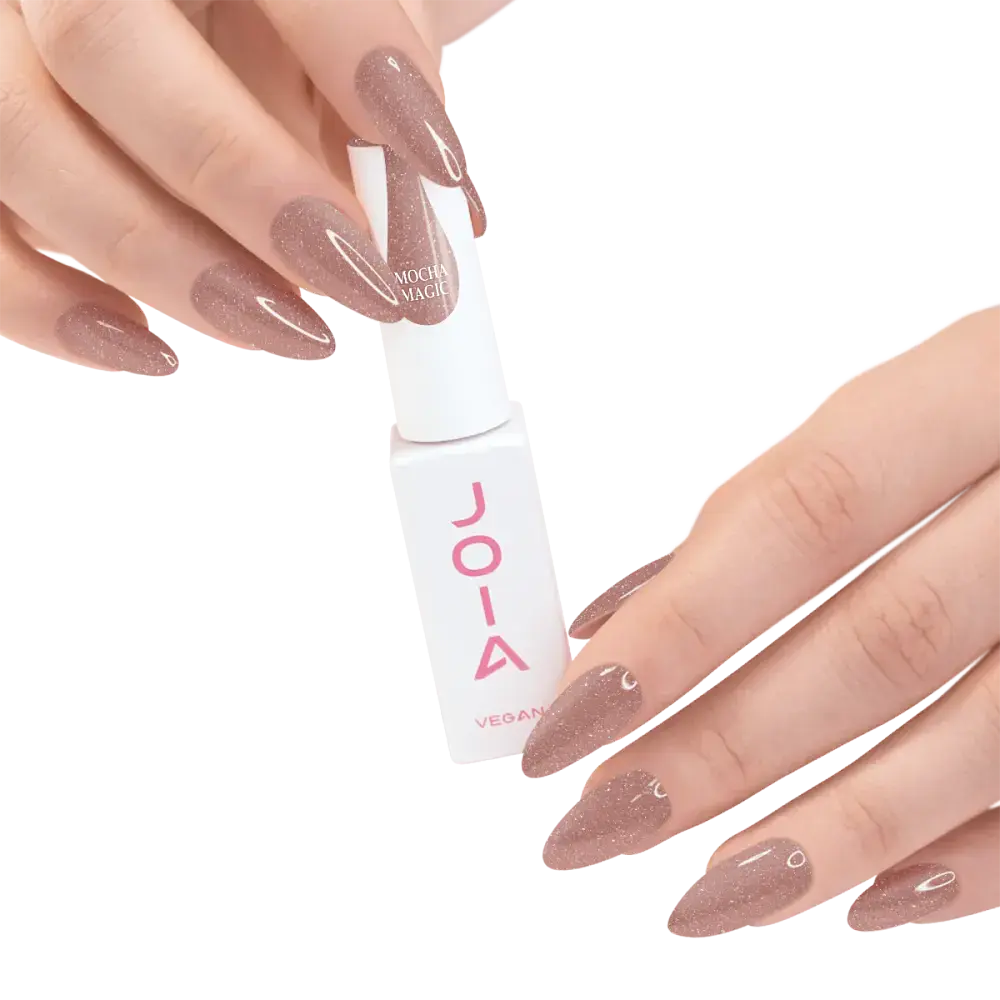 Рідкий гель для укріплення та моделювання Joia vegan PolyLiquid gel Mocha Magic 8 мл - фото 4