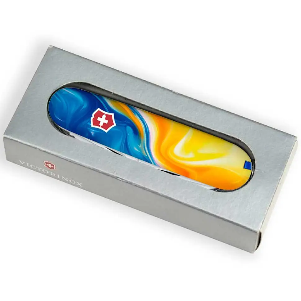 Ніж Victorinox Huntsman Ukraine 91мм,15функ ,Жовто-сині фарби - фото 6